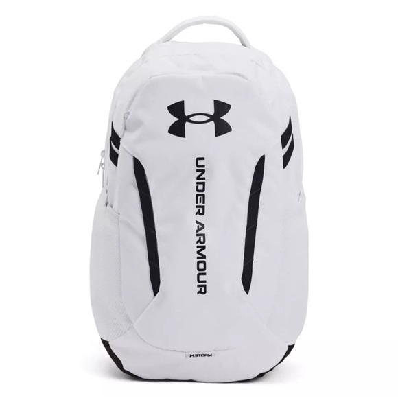 Under armour Hustle 6.0 Backpack UA Storm Water Resistant 29L White/Black Bag